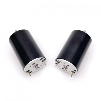 12V / 24V Brush DC Coreless Motor 1300-1500mA 1150g.cm 5500-6900r/min 45W 28 x45mm