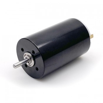 12V / 24V Brush DC Coreless Motor 1300-1500mA 1150g.cm 5500-6900r/min 45W 28 x45mm