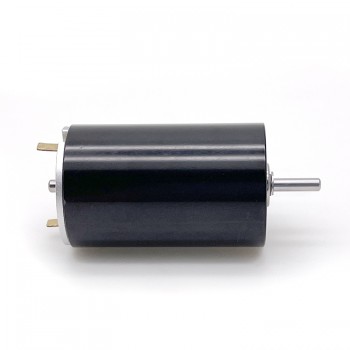 2Pcs 12V / 24V Brush DC Coreless Motor 1300-1500mA 1150g.cm 5500-6900r/min 45W 28 x45mm