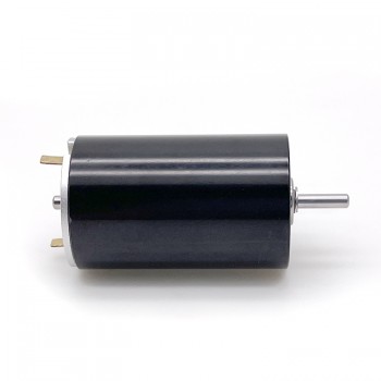 12V / 24V Brush DC Coreless Motor 1300-1500mA 1150g.cm 5500-6900r/min 45W 28 x45mm