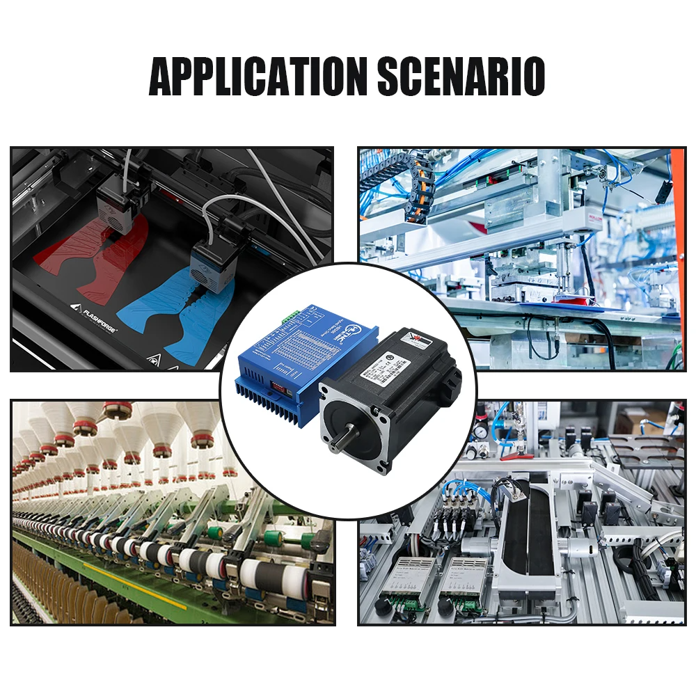 Closed Loop System For CNC Router RATTMMOTOR Nema34 Closed Loop Stepper ...
