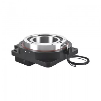 Hollow Rotary Platform Rotating Table Gearbox 10:1 for 130mm 1KW / 2KW Servo Motor