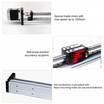 FSL40 Table Ball Screw Linear Motion Guide Stage Actuator with Nema 23 Stepper Motor