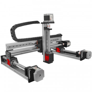 Gantry Linear Guide Stage XYZ Slide Table X=100mm,Y=100mm, Z=50mm Stroke Linear Stage Module