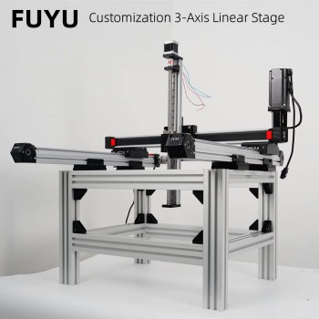 FPB60 Linear Guide Belt Drive Linear Stage Table with Nema 24 Stepper Motor for CNC
