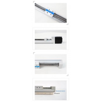 2Pcs FSK30J Mini Linear Rail Linear Guide Ball Screw Linear Actuator with Nema 11 Stepper Motor