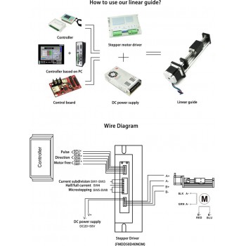 FSL40 Linear Guide Table Ball Screw Motion CNC Linear Guide Stage With Nema 23 Stepper Motor