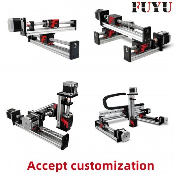 FSK80 15mm Double Guide Rails Ball Screw Linear Stage Module with NEMA24 Stepper Motor