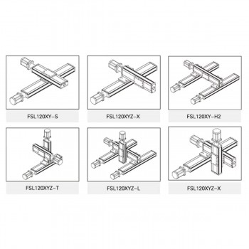 FSL120 Linear Stage Heavy Load Linear Guide Motion Ball Screw Linear Actuator Slide Table