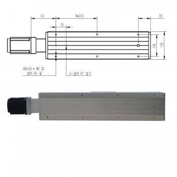 FCH140 Linear Module Linear Guide Actuator Double Rail with 1000W Servo Motor
