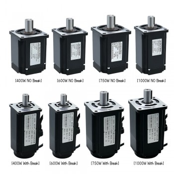 400W / 600W / 750W / 1000W AC Servo Motor & Driver Kit 110V / 220V 1.27Nm-3.8Nm For CNC Engraver
