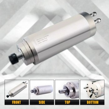 5.5KW Round Water Cooling Spindle Motor Ceramic 400Hz 24000RPM ER25 125mm Diameter