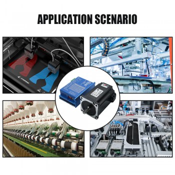 HLTNC Nema34 Close Loop Stepper Motor 12N.m With Brake + Hybrid Servo Driver Kit For CNC Router