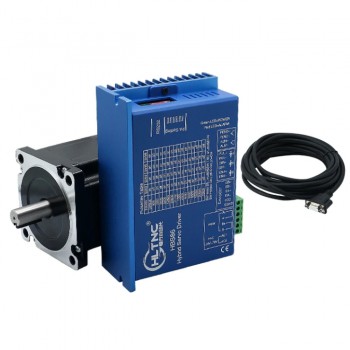 HLTNC Nema 34 Close Loop Stepper Motor 1.8Deg 8N.m (1143oz.in)& HBS86 Driver Kit With Brake