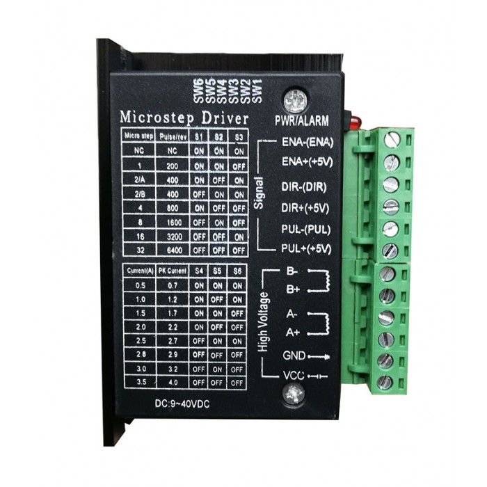 Oukeda TB6600 Motor Driver Controller 2 Phase 9-40VDC 4A for NEMA 17, 23, 24 Stepper Motor