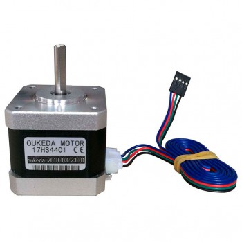 Oukeda 17HS4401 NEMA 17 Stepper Motor 1.8 Deg 45Ncm 2 Phase for 3D Printer Robotics 42X42mm