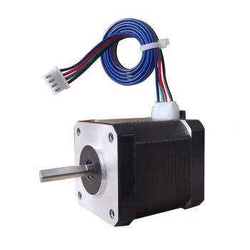 OUKEDA NEMA17 Stepper Motor 1.8 Deg 59Ncm(83.55 oz.in) 2A D-cut for 3D Printer