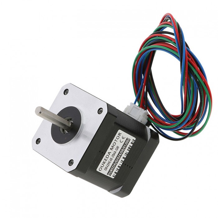 Oukeda Nema 17 High Temp Stepper Motor 1.8deg 60Ncm Insulation Class B 180C