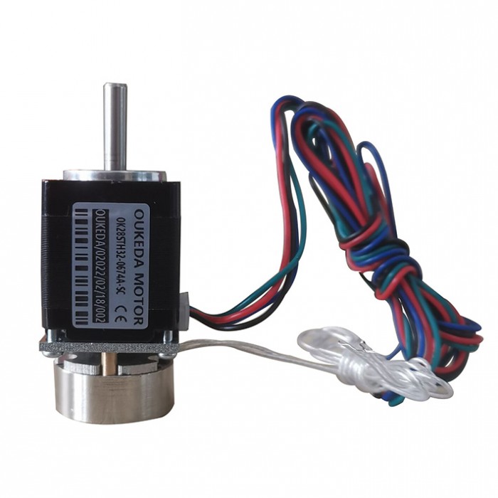 NEMA11 Stepper Motor with Brake 1.8 Deg 5.88Ncm 3.75V 0.67A 28 x 28mm 2 Phase D-Cut
