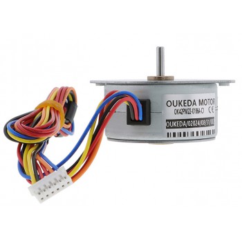 Oukeda PM42 Permanent Magnet Stepper Motor 7.5 Deg 4.90 Ncm φ42PM 12V 6 Wires
