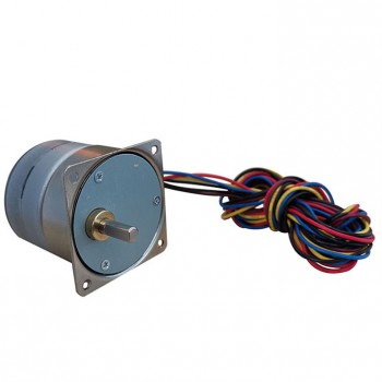 Oukeda Permanent Magnet PM Stepper Motor with 10:1/30:1/50:1/75:1/120:1 Gearbox 7.5 Deg 24V 4 Phase
