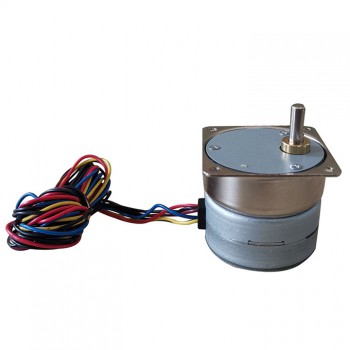 Oukeda Permanent Magnet PM Stepper Motor with 10:1/30:1/50:1/75:1/120:1 Gearbox 7.5 Deg 24V 4 Phase