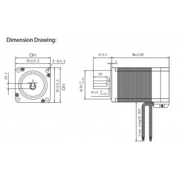 Oukeda Brushless DC Motor & BLDC Driver Kit 95.55Ncm 300W 24V/48V 3000RPM 3 Phase