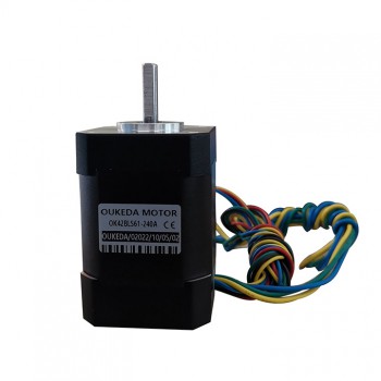 Oukeda Brushless DC Motor 24V 6.25Ncm-18.5Ncm 1500RPM/4000RPM 3 Phase Φ42mm Keyway
