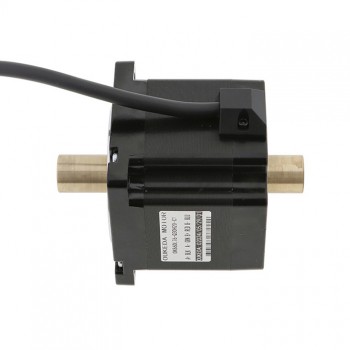 Oukeda Hollow Shaft Nema 34 Stepper Motor Bipolar 1.8 Deg 4.5 Nm 6.0A 2.1V Dual Shaft 4 Wires