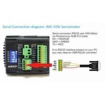3M RS232 Connection Cable 9-Pin SUBD-9 Socket Fit JMC Servo Motor