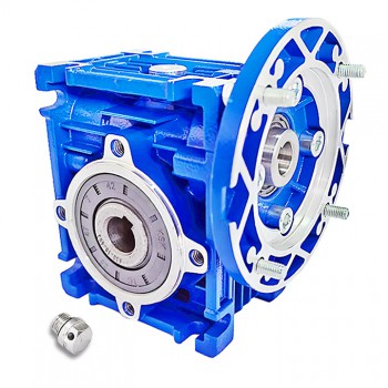 RV030 Round Worm Gearbox Speed Reducer Ratio 5:1 10:1 20:1 30:1 40:1 50:1 :60:1 80:1 Input 11mm B14/B5