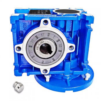 RV030 Round Worm Gearbox Speed Reducer Ratio 5:1 10:1 20:1 30:1 40:1 50:1 :60:1 80:1 Input 11mm B14/B5