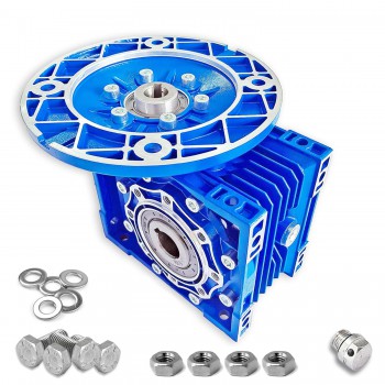 RV063 Round Worm Gearbox Speed Reducer Ratio 7.5:1 10:1 15:1 20:1 30:1 Input 19mm/24mm 80B5/90B14