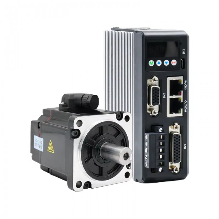 200W DC Servo Motor & Driver Kit 0.64N.m 7.5A 3000 RPM with 1024 Lines Magnetic Encoder