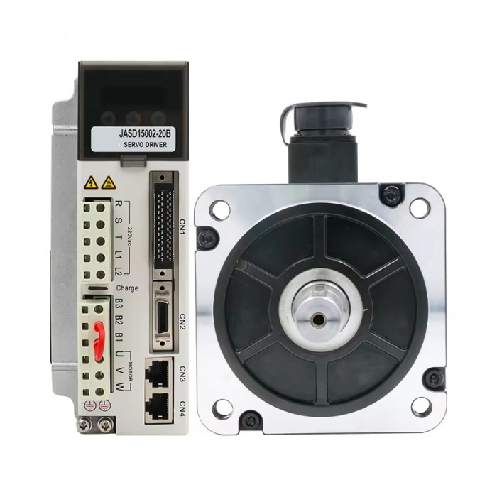 1500W AC Servo Motor with Brake+ Servo Driver Kit 9.55Nm 1500RPM 6.2A with 17 bit Magnetic Encoder