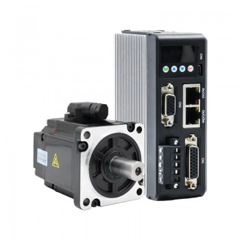 200W DC Servo Motor & Driver Kit 0.64N.m 7.5A 3000 RPM with 1024 Lines Magnetic Encoder
