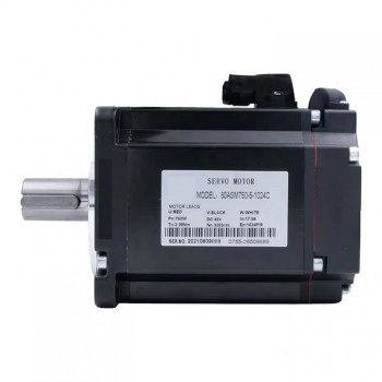 750W 48V 2.39N.m DC Servo Motor with 1024 Lines Magnetic Encoder 80 x 80mm
