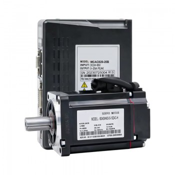 400W DC Servo Motor & Driver Kit 48V 1.27N.m with 1024 Lines Magnetic Encoder 60 x 60mm
