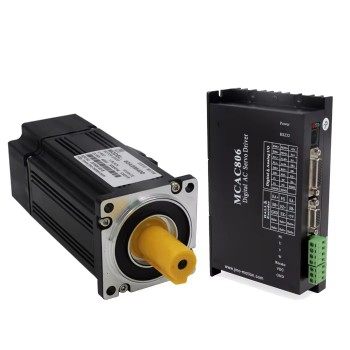 400W AC Servo Motor & Driver Kit 60V 8.4A 1.27N.m 3000RPM with 2500 Lines Encoder 60 x 60mm