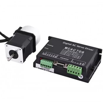 Nema 17 Brushless DC Servo Motor & Driver Kit 64W 24V 3.13A 0.2N.m 3000 RPM with1000 Lines Encoder 42 x 42mm