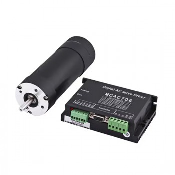 24V 60W DC Brush Servo Motor & Driver Kit 0.72N.m 3000RPM Φ58mm