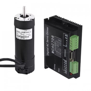 36V 180W Brushless DC Servo Motor & Driver Kit 0.6N.m 3400RPM Φ57mm for Inkjet Printers