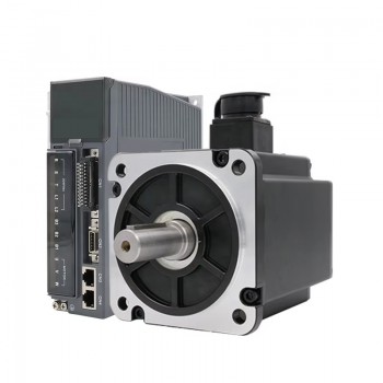 1500W AC Servo Motor & Driver Kit with Brake and 17 bit Absolute Magnetic Encoder 4.78N.m 5.6A 130x130mm