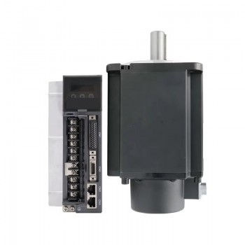 1500W AC Servo Motor & Driver Kit with Brake and 17 bit Absolute Magnetic Encoder 4.78N.m 5.6A 130x130mm