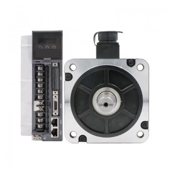 1500W AC Servo Motor & Driver Kit with Brake and 17 bit Absolute Magnetic Encoder 4.78N.m 5.6A 130x130mm