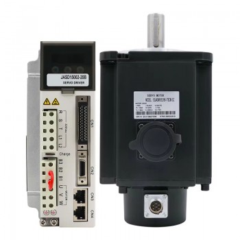 1500W AC Servo Motor with Brake+ Servo Driver Kit 9.55Nm 1500RPM 6.2A with 17 bit Magnetic Encoder