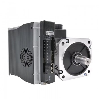 2.3KW AC Servo Motor & Servo Driver Kit 14.64N.m 1500RPM 12.3A with 17 bit Absolute Magnetic Encoder