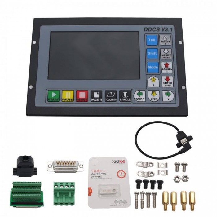 DDCS V3.1 3 Axis / 4 Axis Electronic Numerical CNC Motion Controller Offline CNC Standalone Control 500KHz DDCS V3.1 3 Axis / 4 Axis Electronic Numerical CNC Motion Controller Offline CNC Standalone Control 500KHz