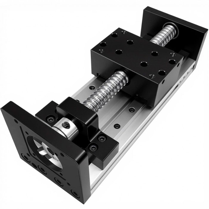 Motorized Ballscrew Linear Slide Fit Nema 17 / Nema 23 Stepper Motors CNC Linear Motion Stage Motorized Ballscrew Linear Slide Fit Nema 17 / Nema 23 Stepper Motors CNC Linear Motion Stage