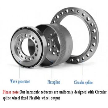ZXF Series Harmonic Gear Reducer Ratio 31:1-160:1 Harmonic Drive Gearbox for Stepper / Servo Motor CNC Robot Arm